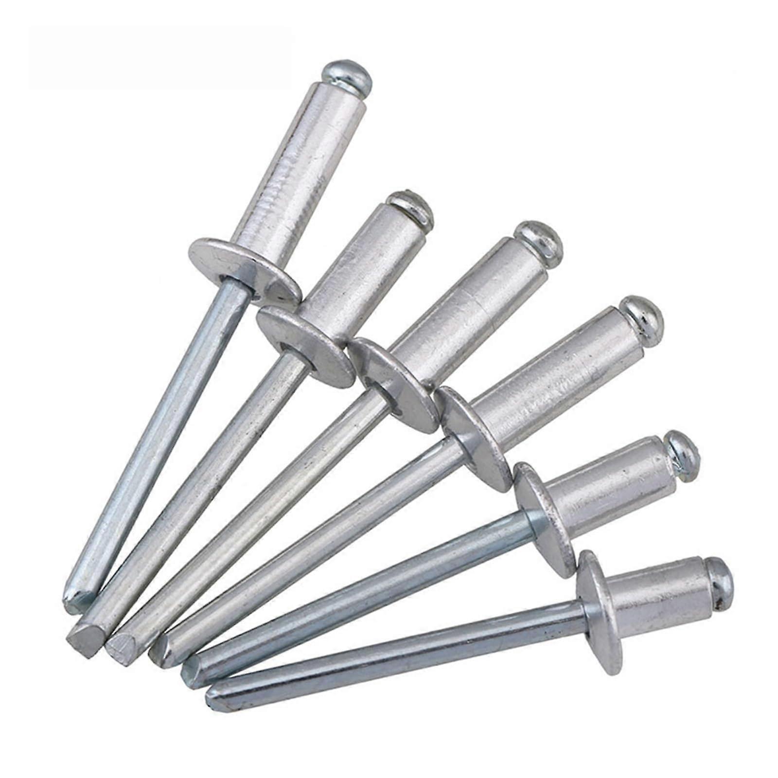 M2.4 M3.2 M4 M5 GB12618 Aluminium Mushroon Head Break Mandrel Blind Rivets Nail Pop Rivets for Furniture Car Aircraft (Size : M5(20Pcs), Color : 20mm)