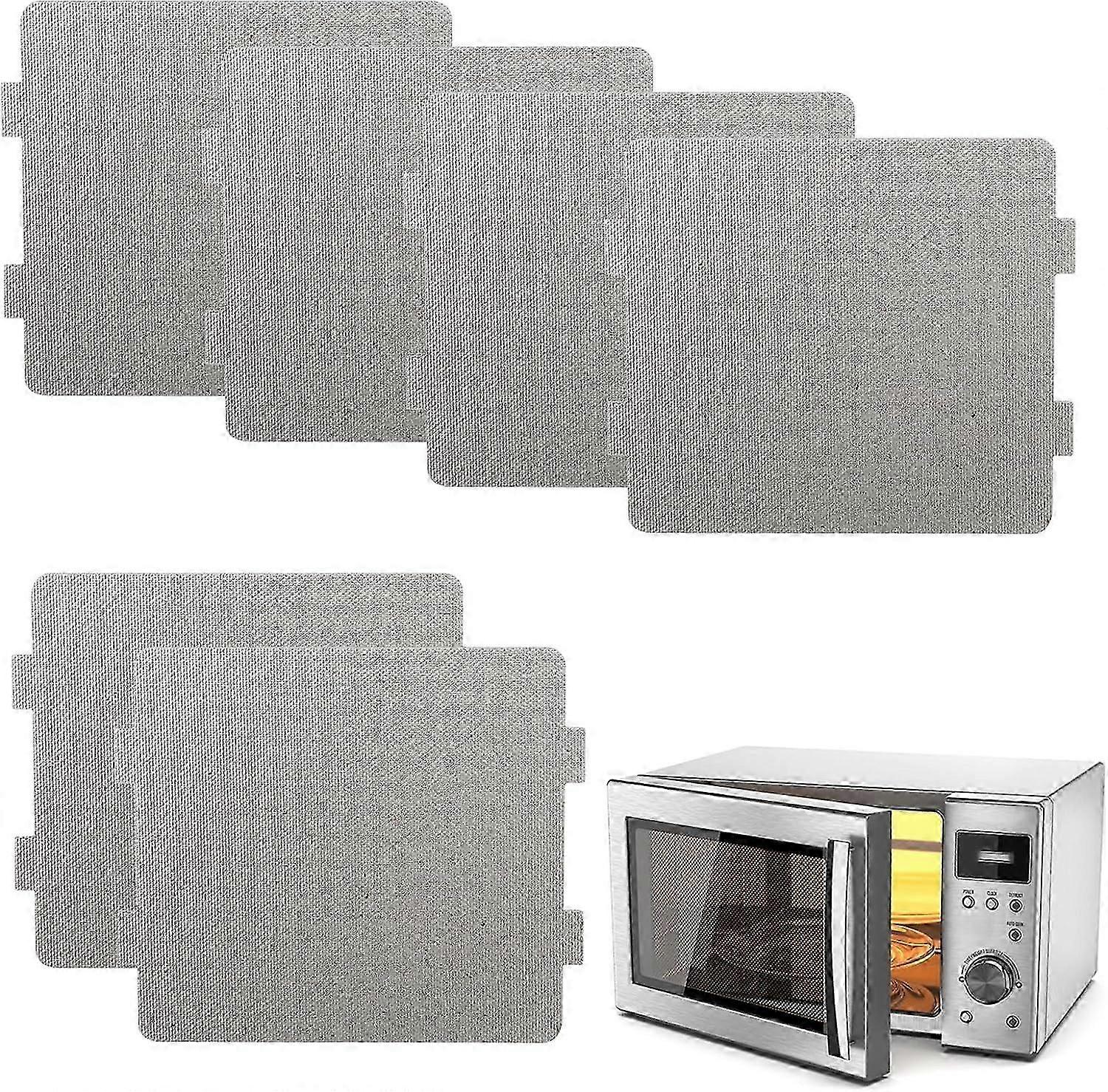 6 قطع فرن ميكروويف شريحة ميكا بريميوم ورقة ميكا عامة ، استبدال ميكروويف معزول مقاوم للحرارة (11.8 × 10.8 سم / 4.6 × 4.2 بوصة)