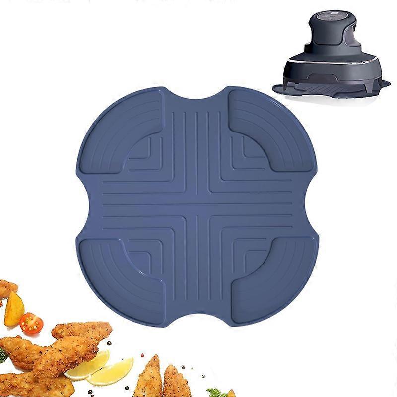 Dessous De Plat En Silicone Pour Friteuse à Air Ninja CRISPi FN101EU | 26,5x26,5 Cm, Anti-Chaleur, Antidérapant | Bleu Foncé