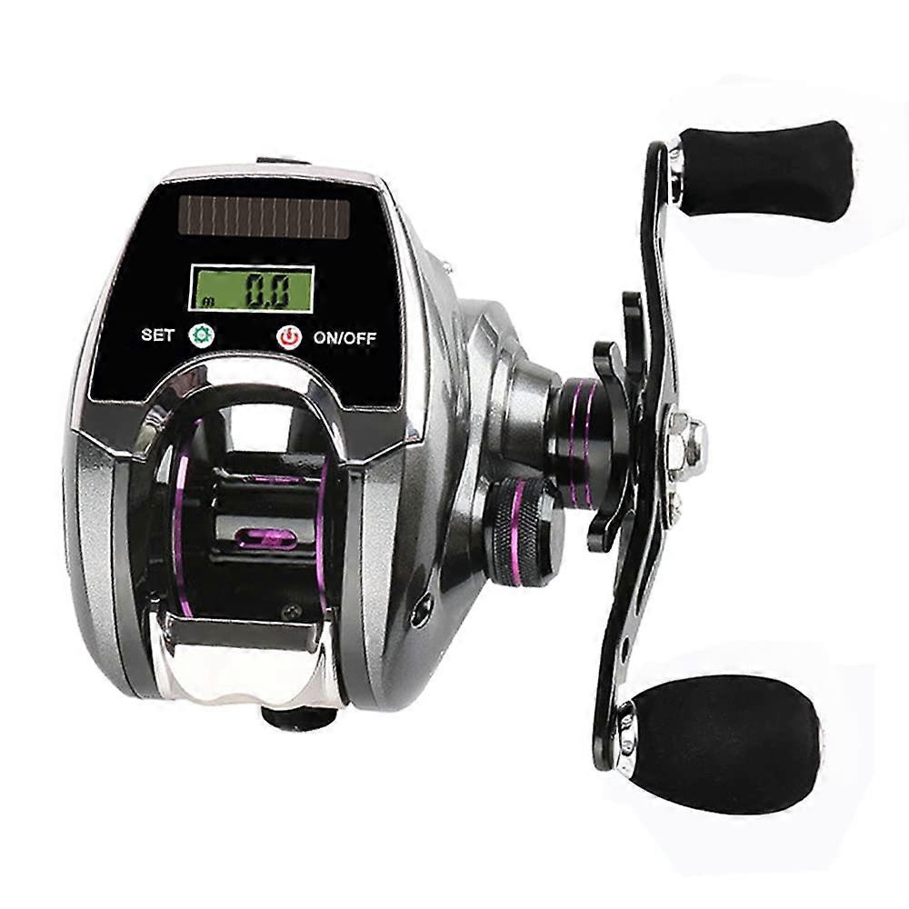 Baitcasting Reel 61BB 8.0:1 Ratio Digital Display Baitcasting Reel with Counter Line