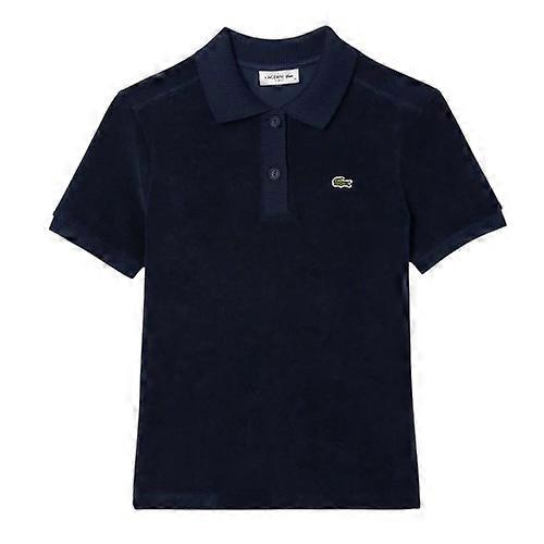 Polo slim in spugna da donna Lacoste
