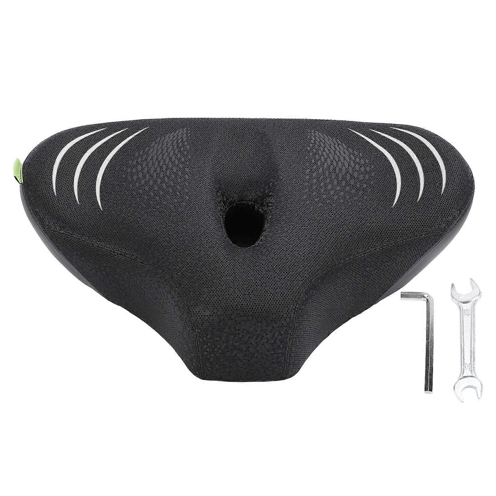 Cycle Seat Cushion Wide Thickened Shock Absorption Breathable Saddle Pad for Peloton