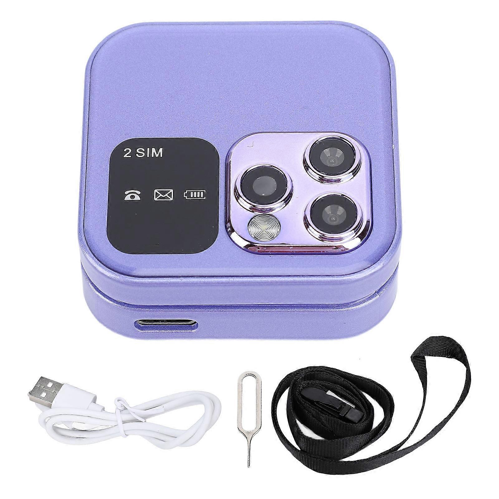Small Flip Phone Foldable Internal and External Double Screen HD Camera Flip Mobile Cell Phone