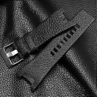 32MM Notched Leather Strap For Diesel DZ1216 DZ4246 DZ4287 Watch Strap