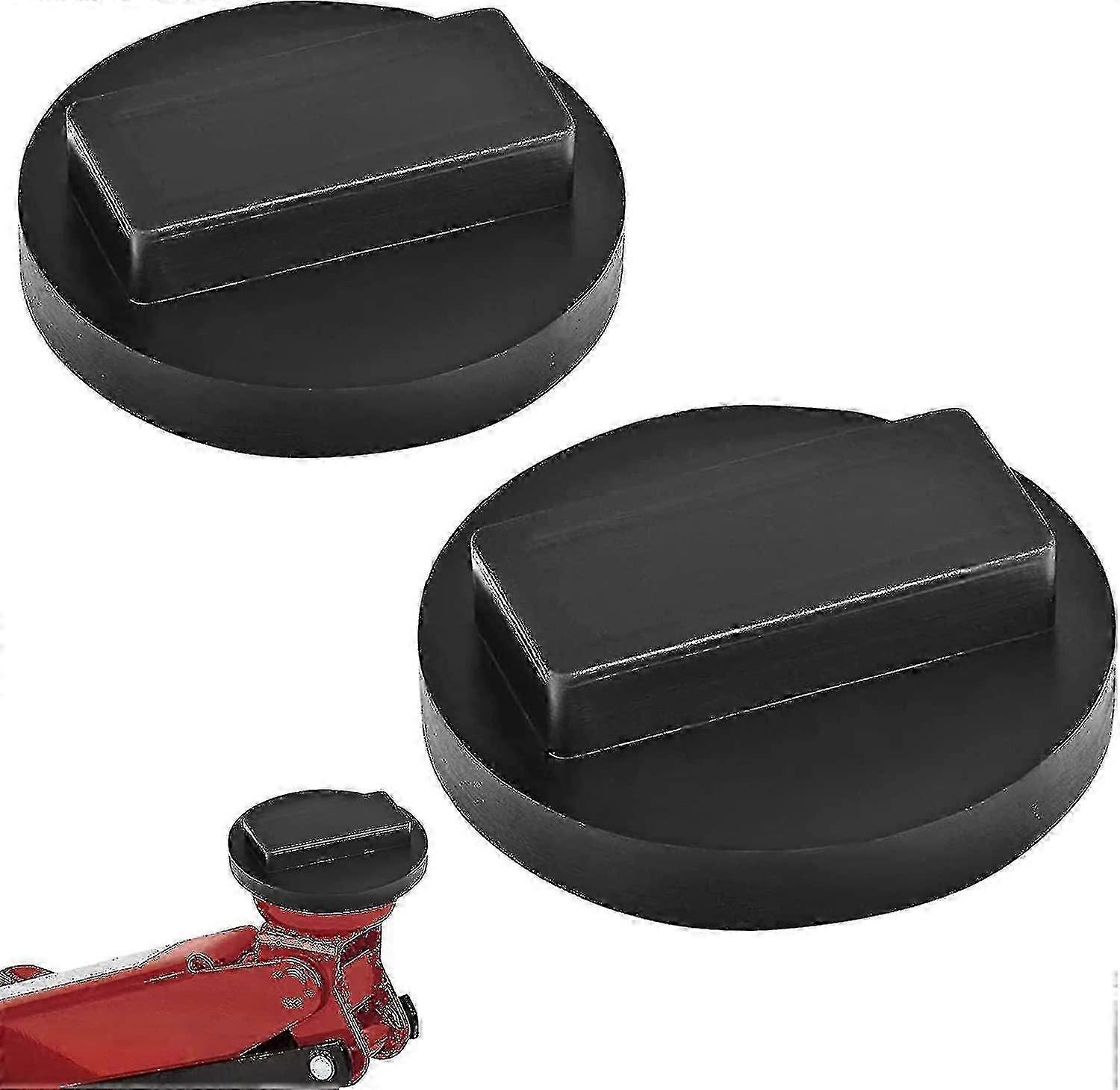 2pcs Bmw Mini Rubber Jack Pads, Universal Slotted Jack Pad Frame Rail Protector