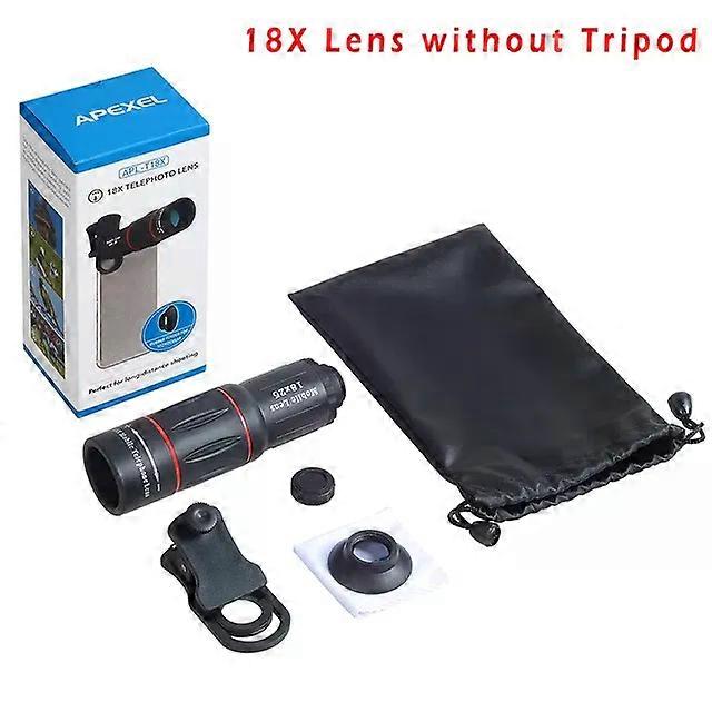 Télescope téléobjectif 18X zoom avec trépied monoculaire pour téléphone portable