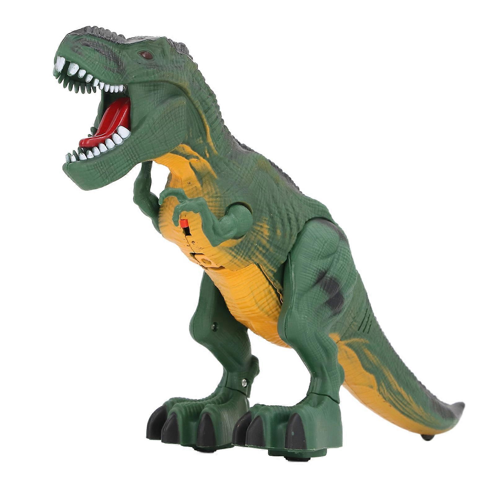 Electric Walking with Sound Light Detachable Tail Educational Model Battery Powered Robot Dinosaur Toy