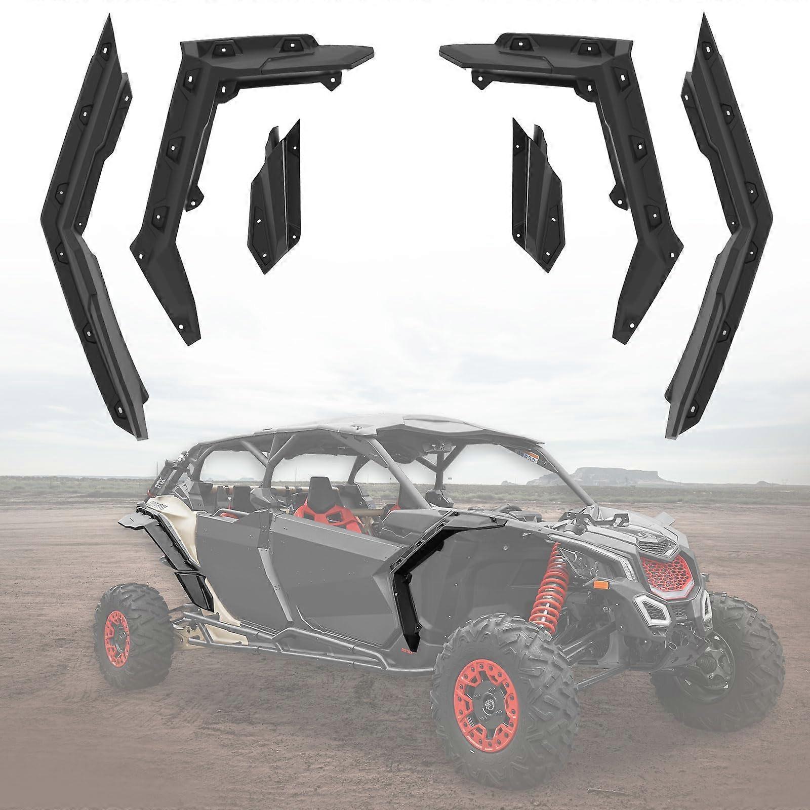 X3 Fender Flares Mud Flaps Guards for Can-Am Maverick X3 & X3 Max RS Turbo R RR 2017-2024 Durable OEM Replacement