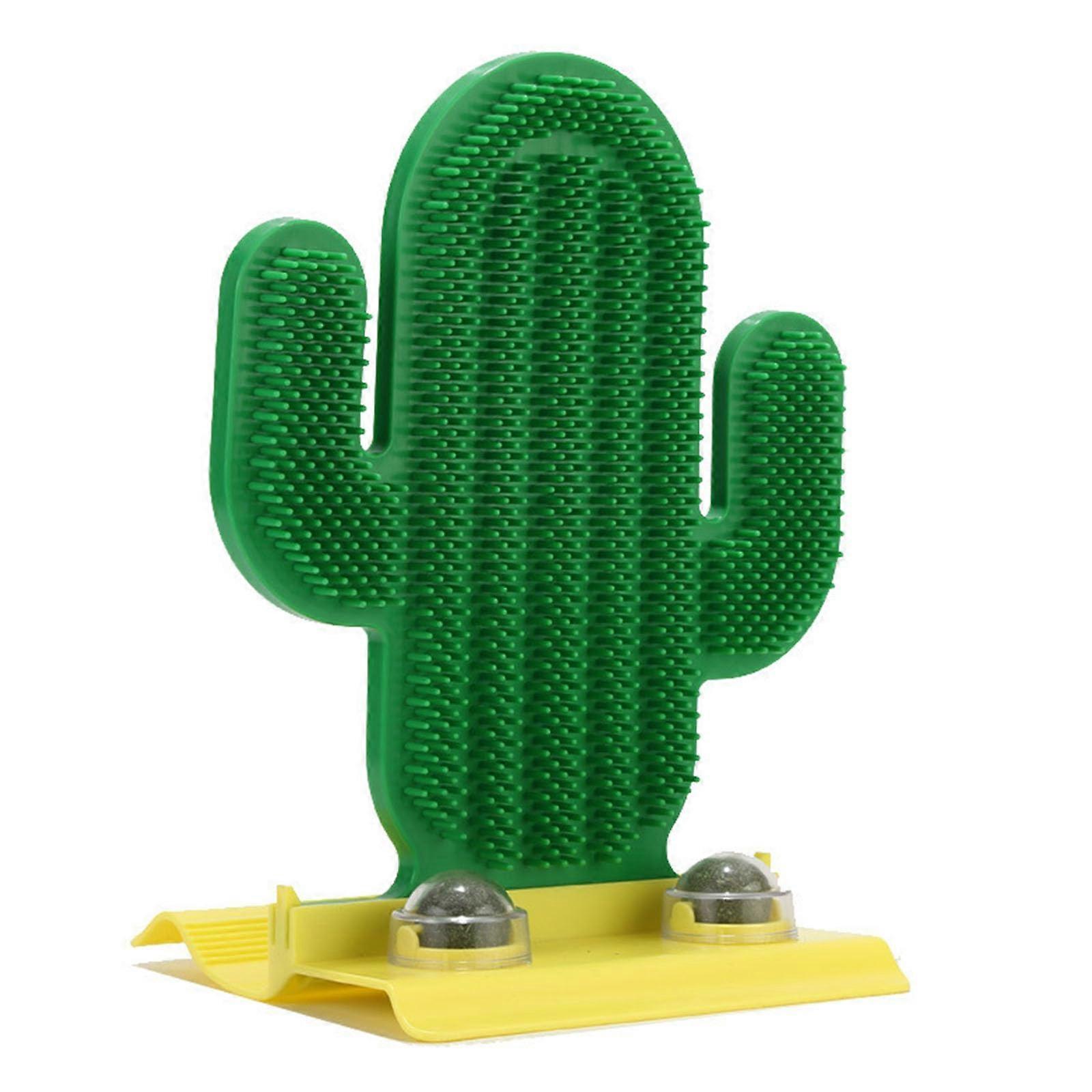 Interactive scratching toy for cats in cactus shape for indoor use, massage tool for cats, selfcleaning kittens.