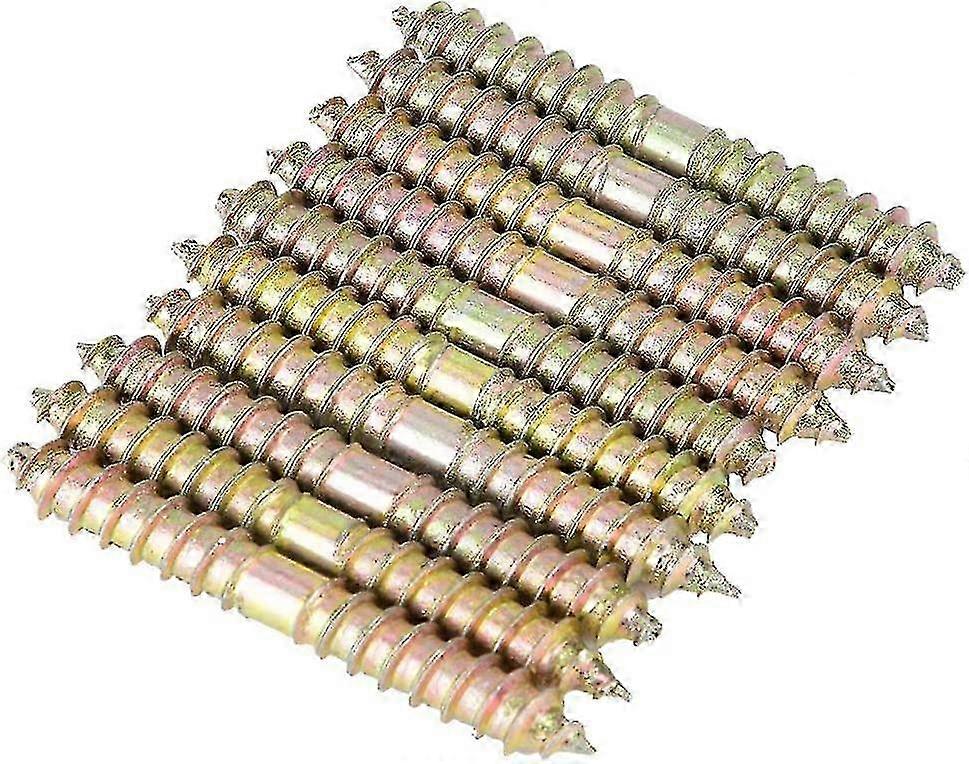 10pcs Self Tapping Threaded Bolts 6x50mm for Woodworking Connector