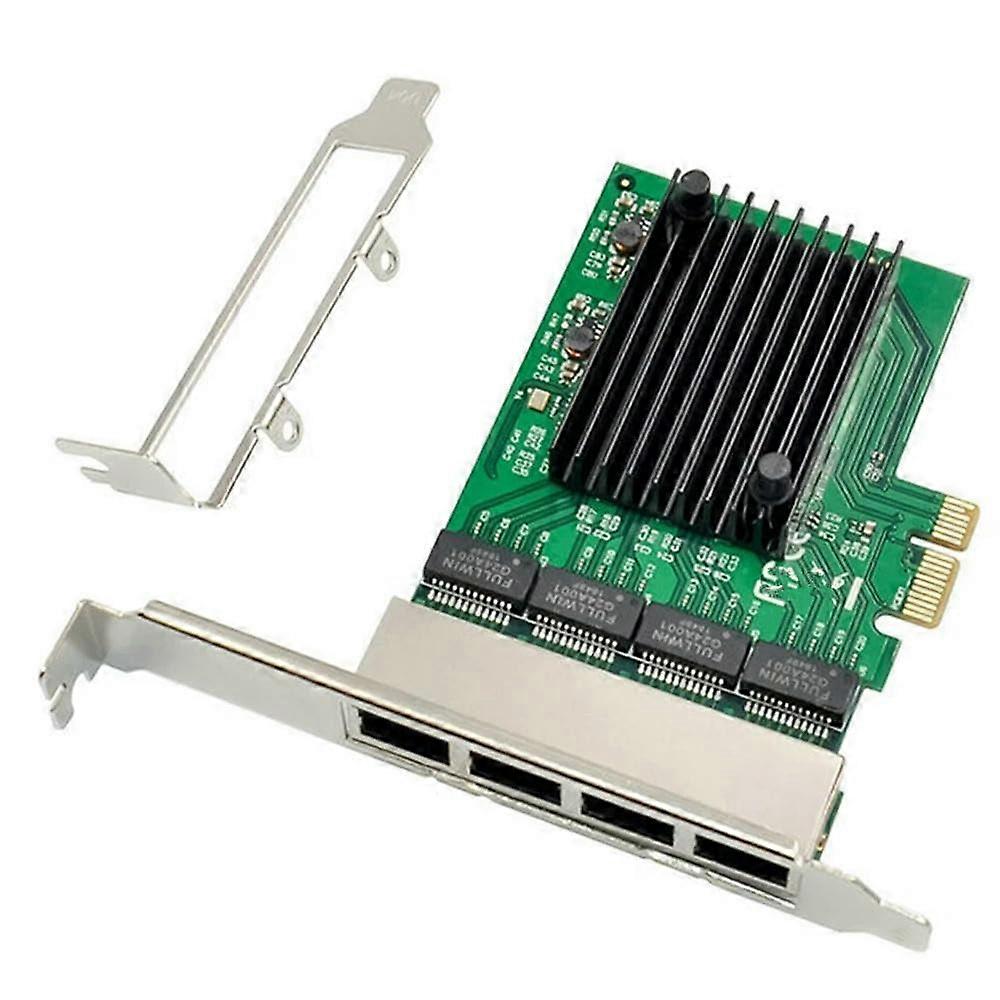 for RJ-45 4-Port Ethernet Server Adapter Gigabit Network Card PCI-E X1 Interface