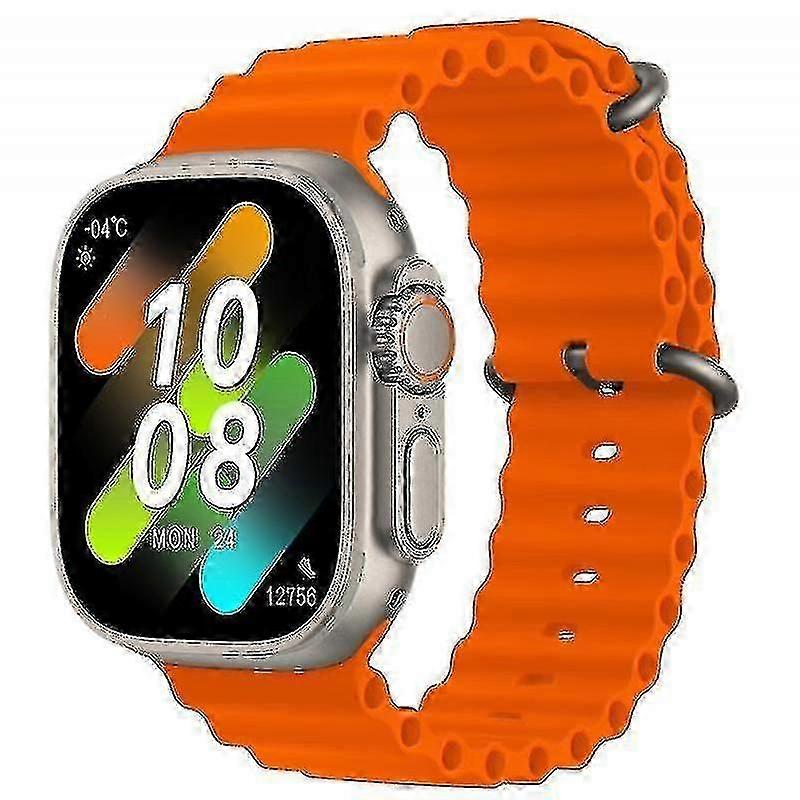 Hk8 برو ماكس الترا الذكية ووتش الرجال 49mm شاشة أموليد بوصلة NFC ساعة ذكية-yky