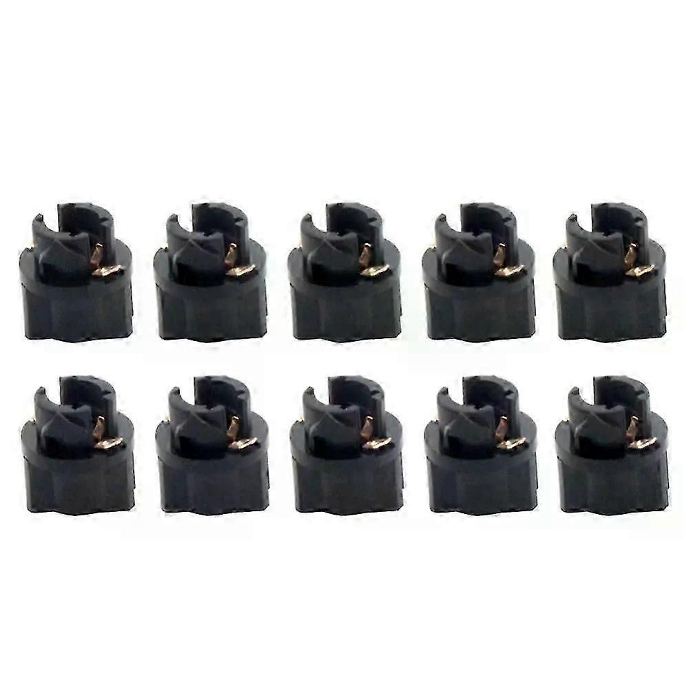 10Pcs T5 Twist Socket T5 V2 PC74 Instrument Panel Cluster Replacement Socket Lamp Holder