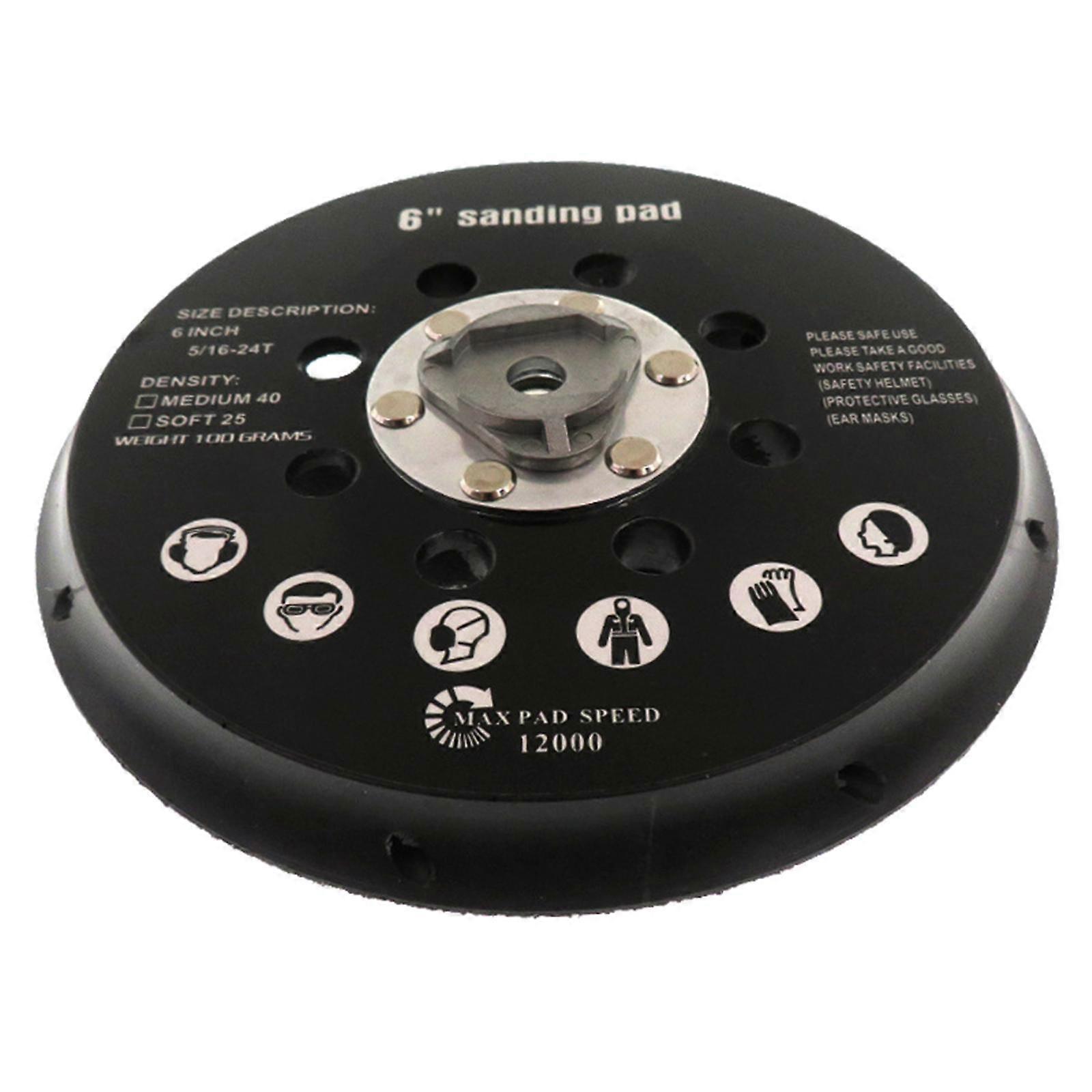 hook & loop Backer Pad Sanding Pad 6 in 17-Hole for Sander Accessories