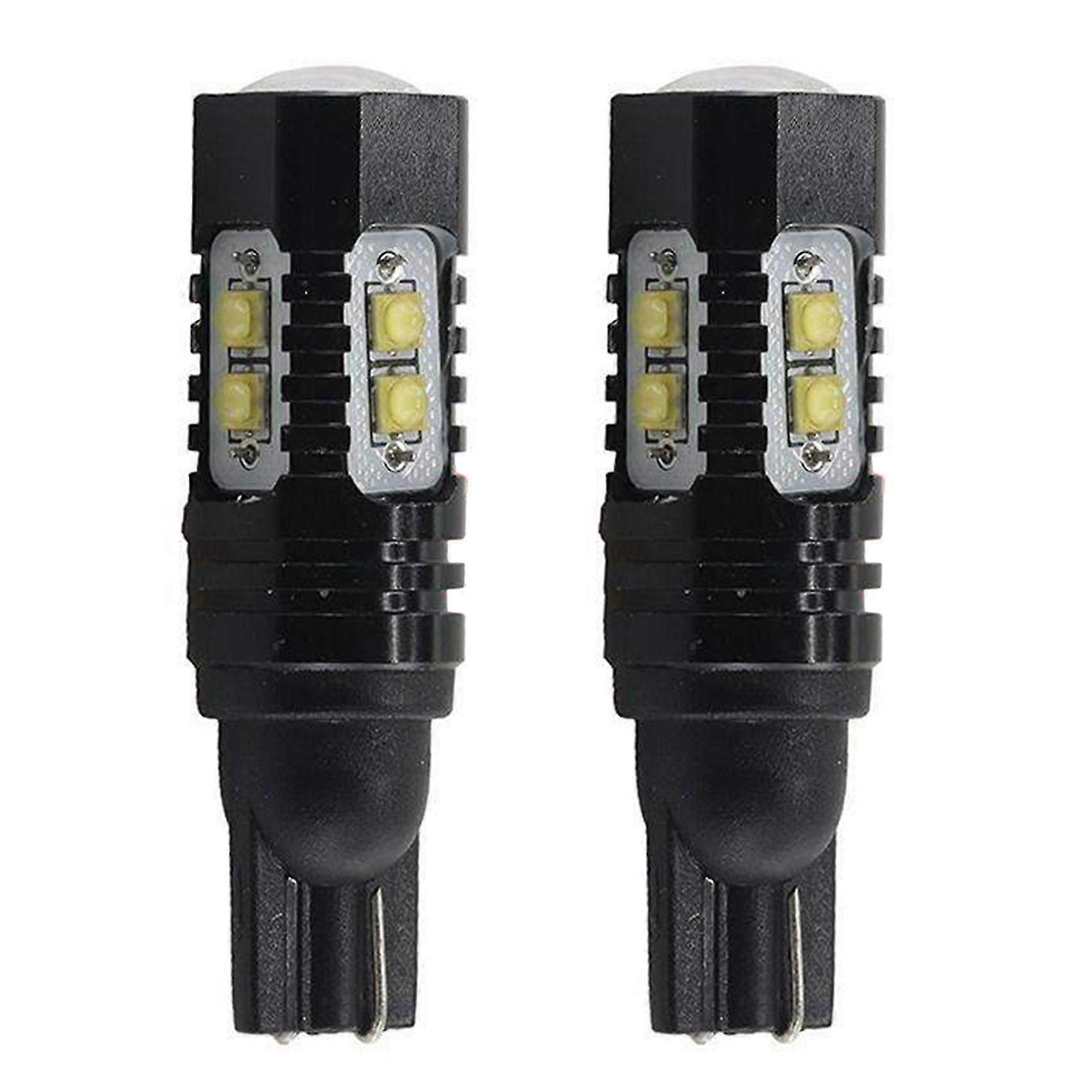 2Pcs T10 LED Bulbs Canbus Fog Lamp 10W 10SMD 921 912 6000K Car Parking Light Turn Signal Lamp Backu