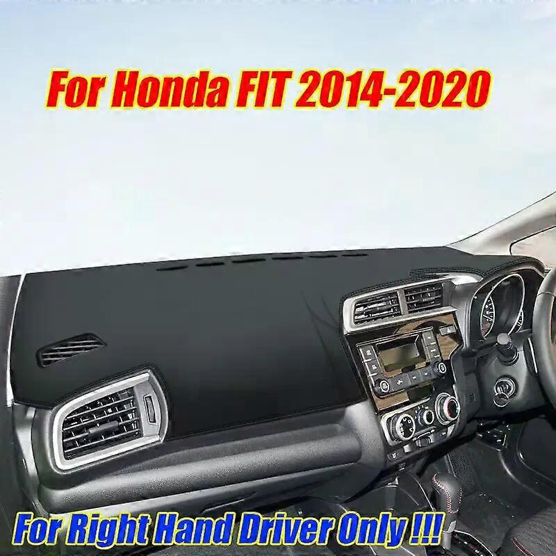RHD Leder Armaturenbrett Abdeckung Dash Protector Pad Matte Für Honda FIT 2014-2020