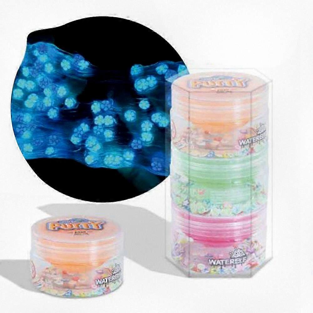 3 Pack DIY Slime Kit with Adorable Charms, Clear Slime for Kids Party Favors, 50g Each, Fun Craft Activity for Girls & Boys
