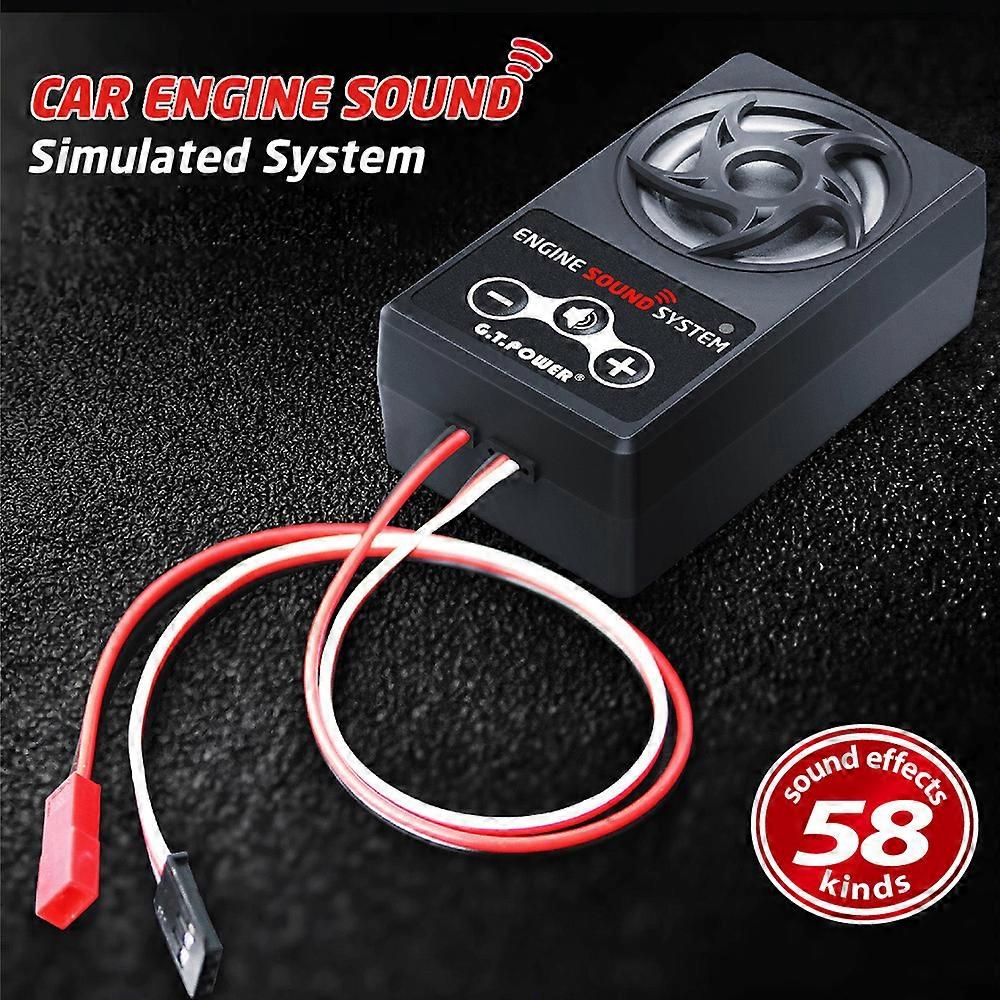 Modulo di sistema di simulazione del suono del motore dell'auto 58 suoni per auto fuoristrada cingolate RC 1/10