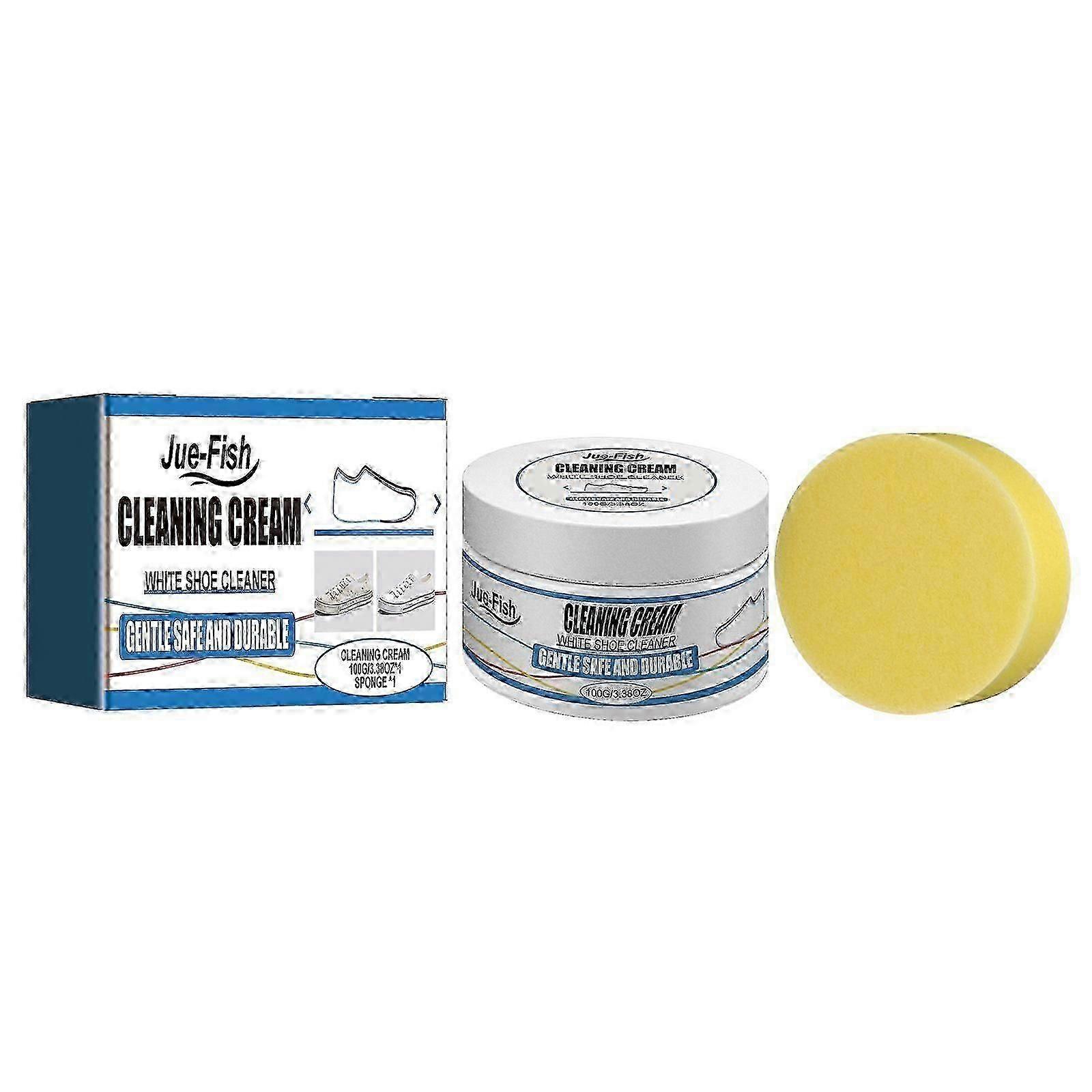 Crème nettoyante, décontamination des chaussures de sport blanches, nettoyant blanc brillant, agent nettoyant jaune multifonctionnel