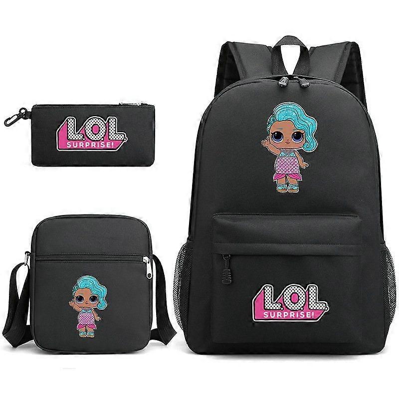 LOL Surprise Dolls Children School Backpacks for Girls Cute Cartoon Waterproof Lightweight Kids School Bag