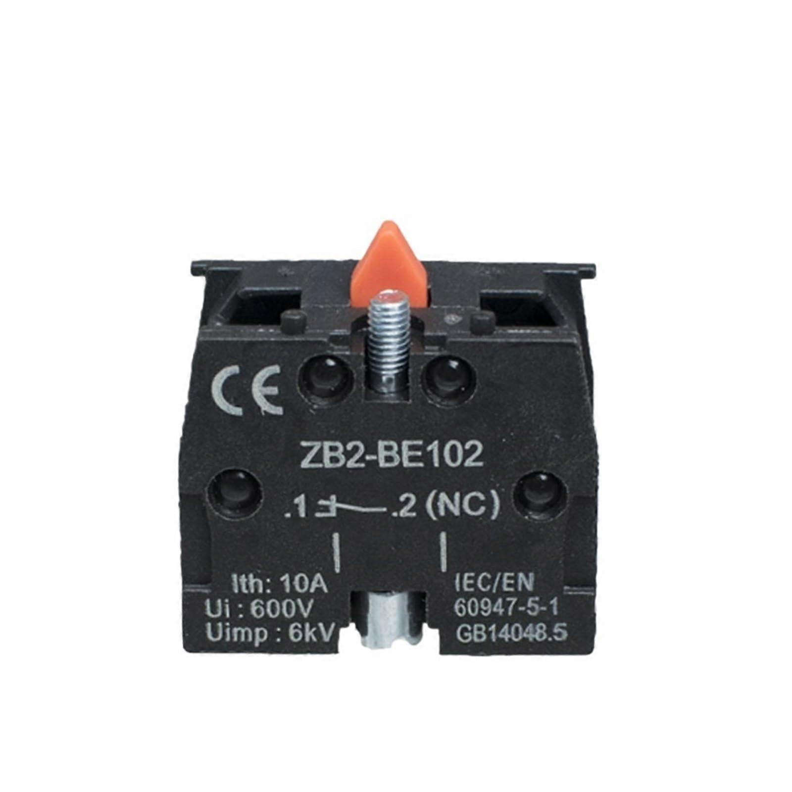 XB2 (ZB2) LAY5 Series Push Button Switch Contacts Normally Open Normally Closed Contacts ZB2BE101 ZB2BE102(ZB2BE102normallyclosed)
