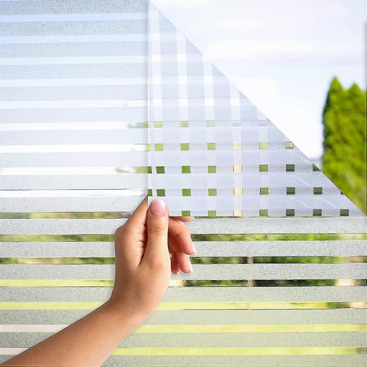 Scratch Privacy Window Film [30x200cm] With E-book And Tips - Static Cling Window Privacy Film - Frosted Window Privacy Screen - Opaque Self-adhesive