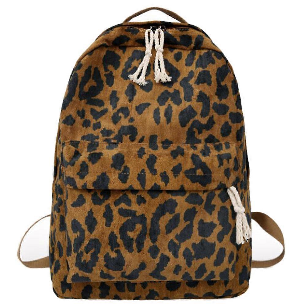 Here's a refined and professional product description based on your input:
**Fashion Leopard Print Backpack – Large Capacity School & Travel Bag