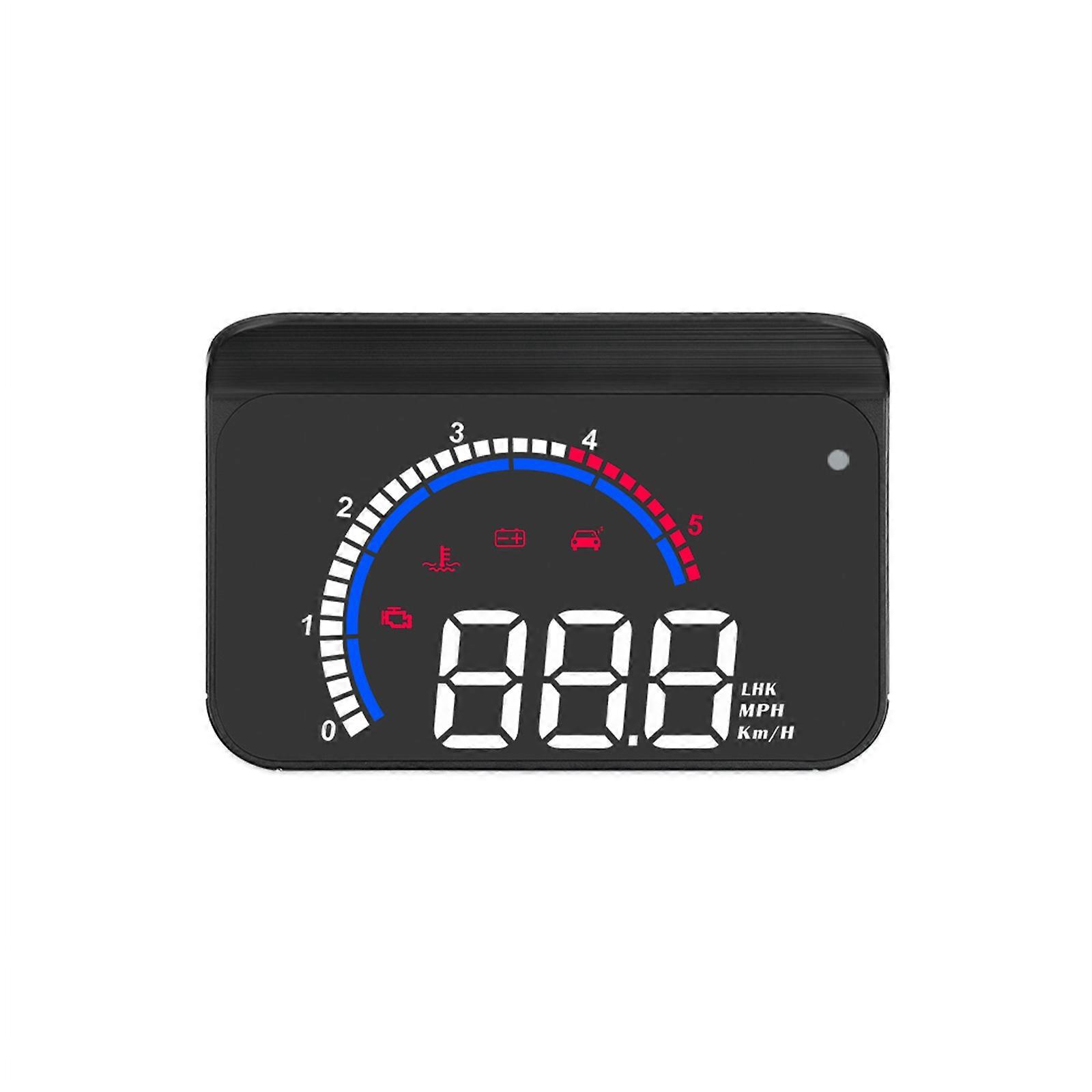 Universal Car HUD for Head Up Display Digital OBD Speedometer with Speed Up Test Brake Overspeed Alarm Display for Vehic