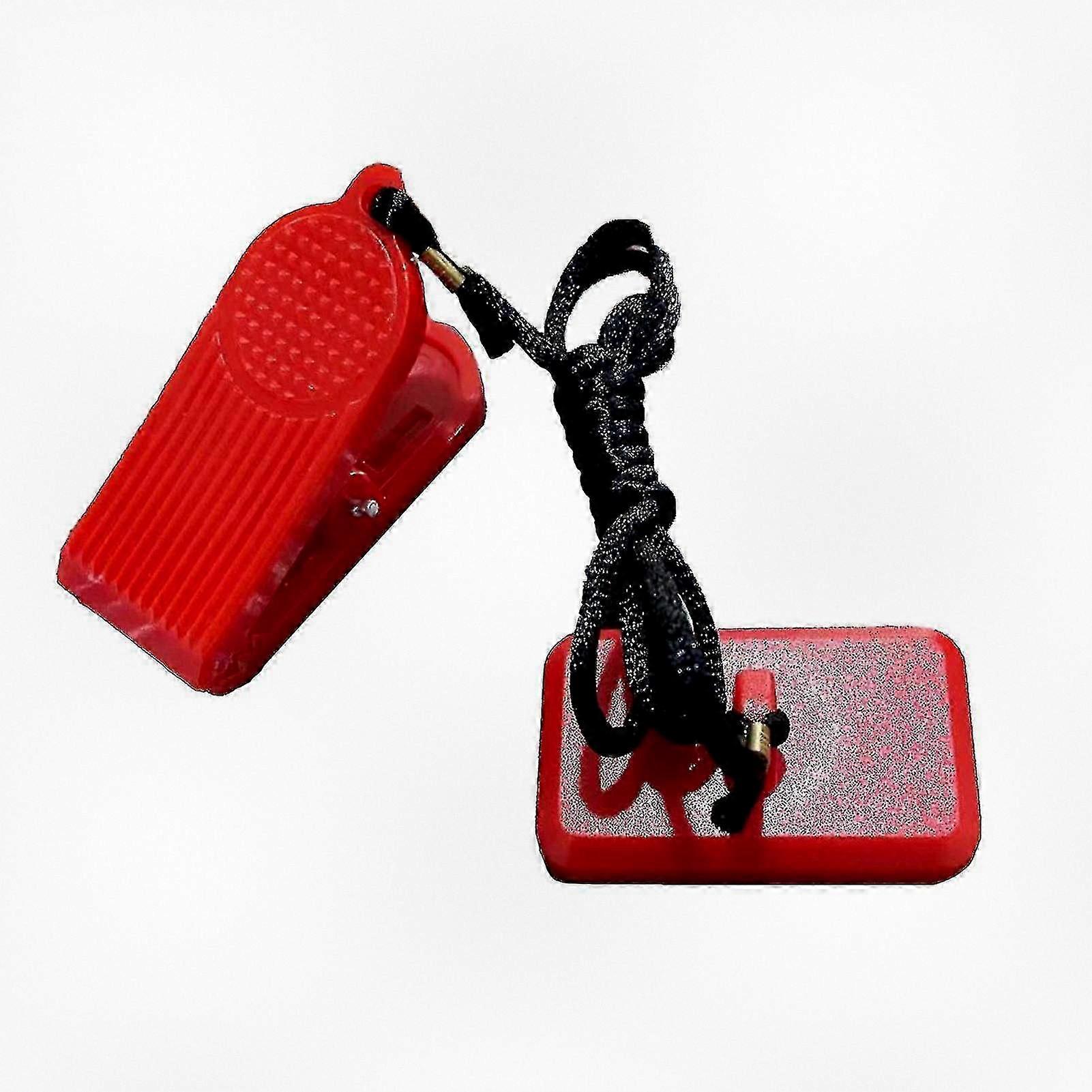 Emergency Stop Accessories for Running Machines - Security Lock Rectangle Safety Key Compatible with Fitness Equipment