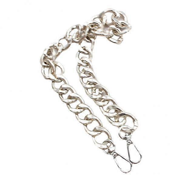 2x Flat Chain Strap, Handbag Chain Strap Crossbody, Purse Chain Strap