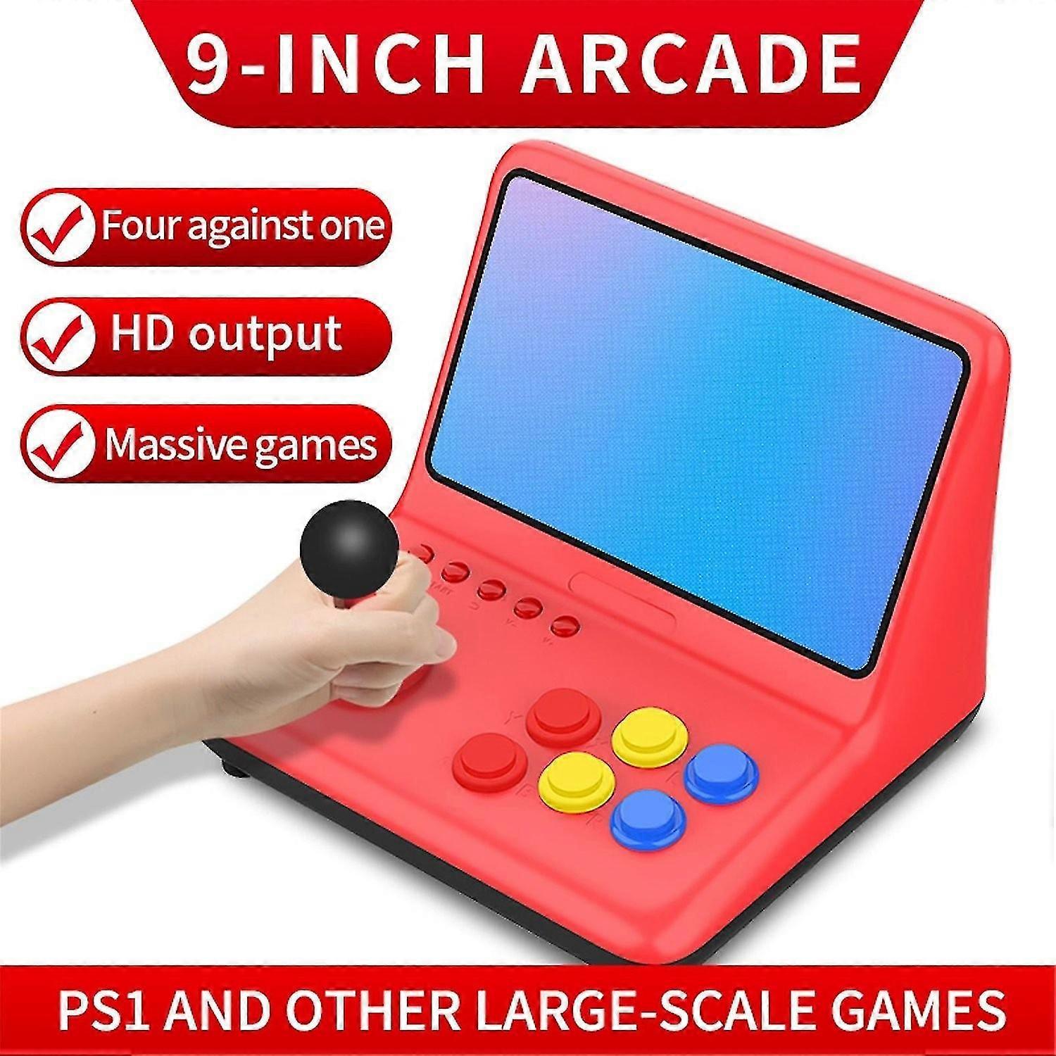 Retro Game Console Handheld Crank Console Game Console 9 Inches 360 Rotation