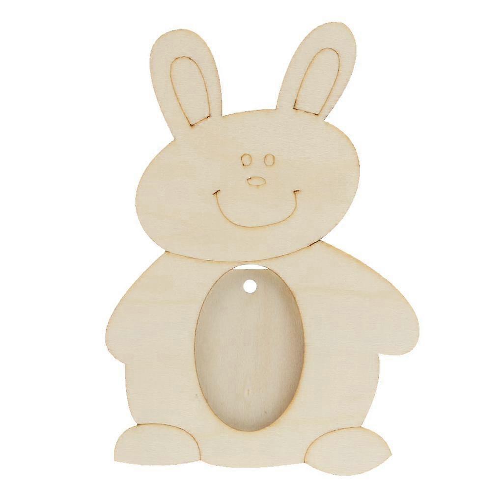 Wooden Shape White Picture with Stand