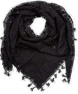 巴勒斯坦围巾，Keffiyeh，Arafat Hatta，宽大的流苏，Shemagh Keffiyeh 阿拉伯千鸟格100%