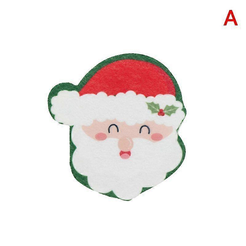 تنظيف الإسفنج فرك عيد الميلاد الكرتون تنظيف أدوات تنظيف المطبخ