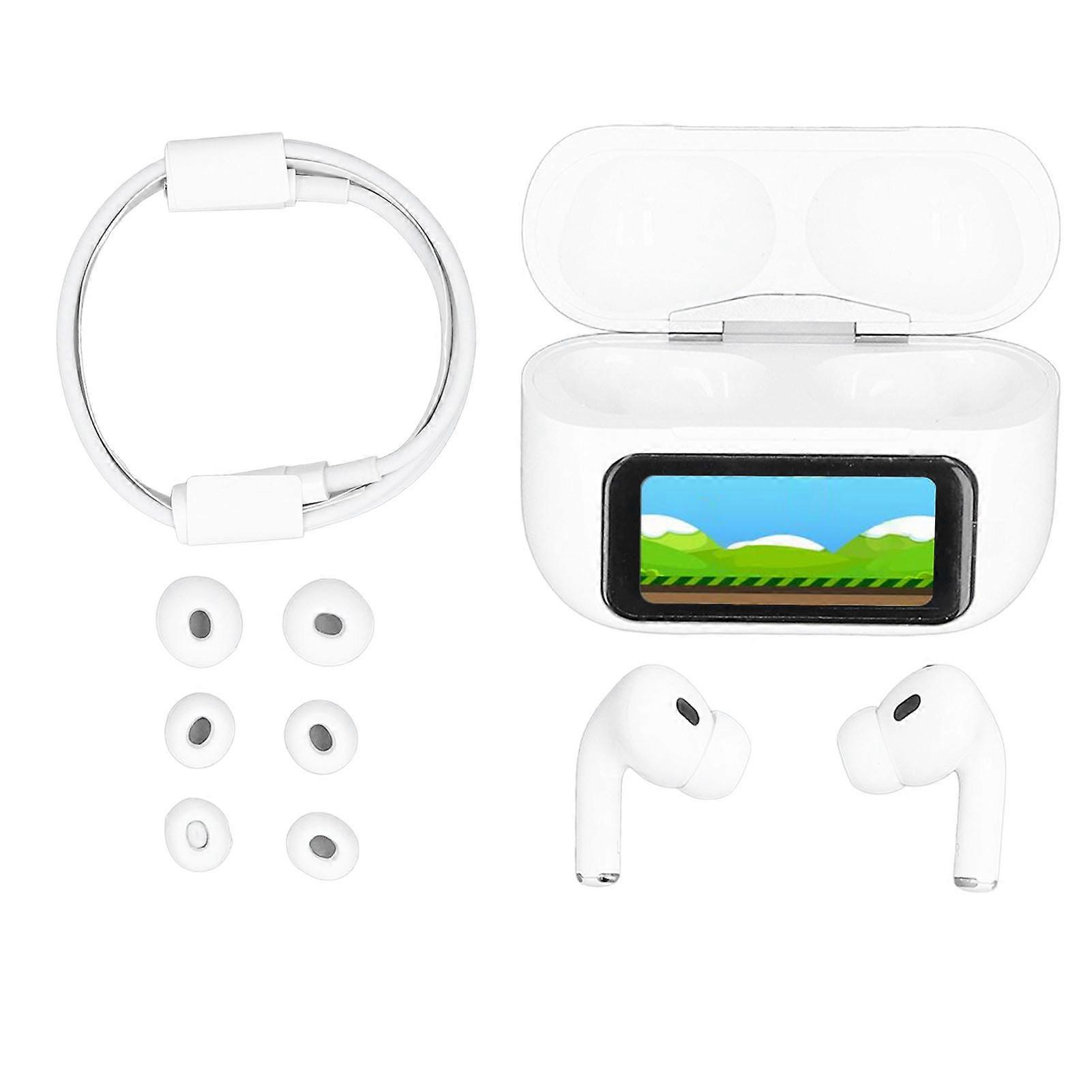 Wireless Earbuds Bluetooth 5.3 ANC ENC Noise Cancelling HiFi Stereo with LED Touch Screen