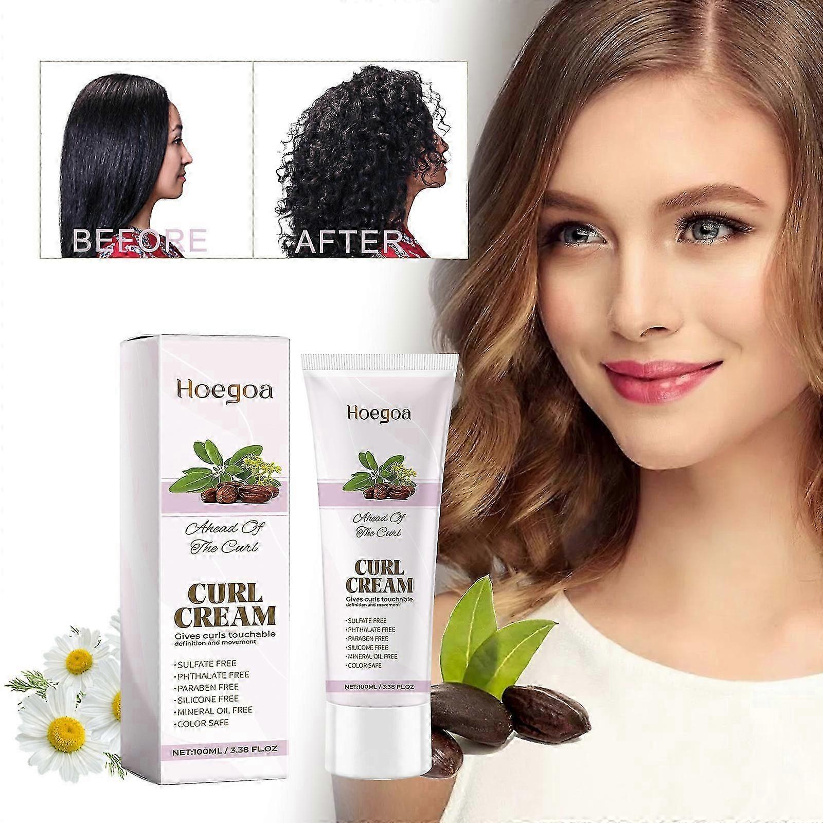 Ahead of the Curl & Strength Training Leave In Conditioner Curl Building Serum for Curly Hair Types Enhances Waves and Curls While Adding Definition