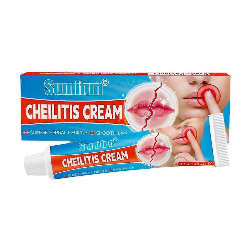 Lailitis Cream Lip Repair Balm Soothes Chapped Lips Cheilitis with Natural Formula Non Greasy 20g