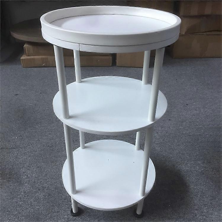 SC 3-Tier Round End Table Side Table, 300x300x550mm