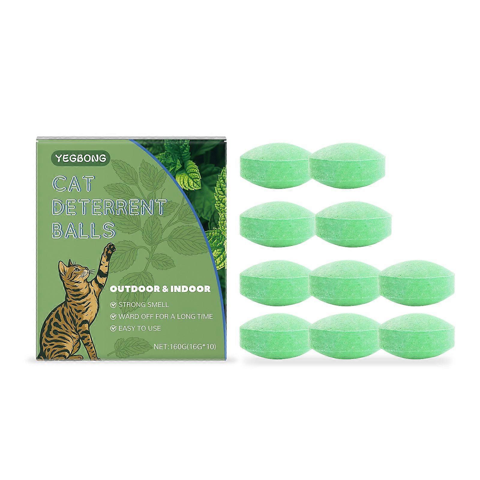 Cat Repellent Outdoor, Cat Deterrent Outdoor Indoor, Natural Peppermint Oil Cat Deterrent to Keep Cats Out of Yard Permanently