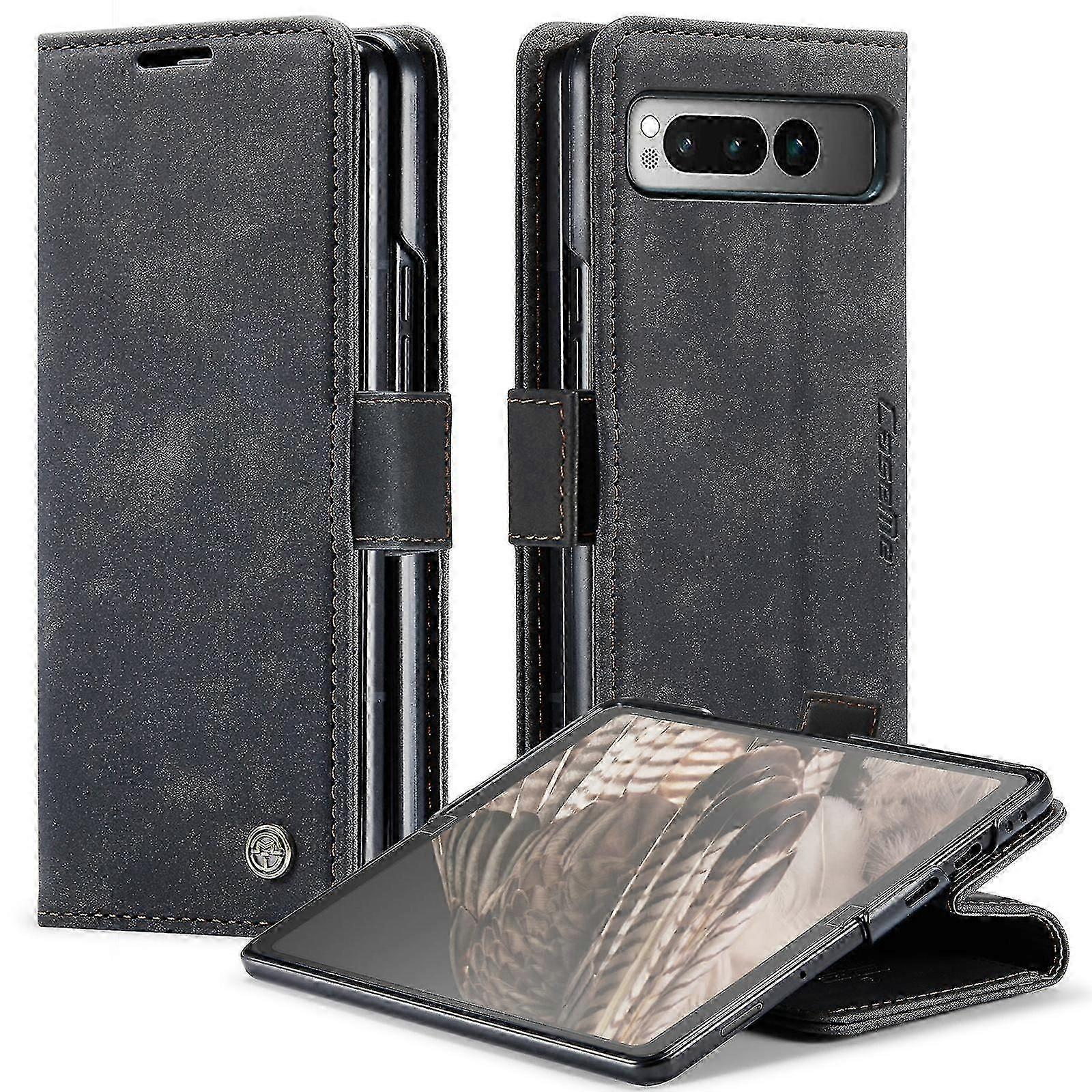 Google Pixel Fold Stand Smartphone Cover With Pu Leather Wallet Case