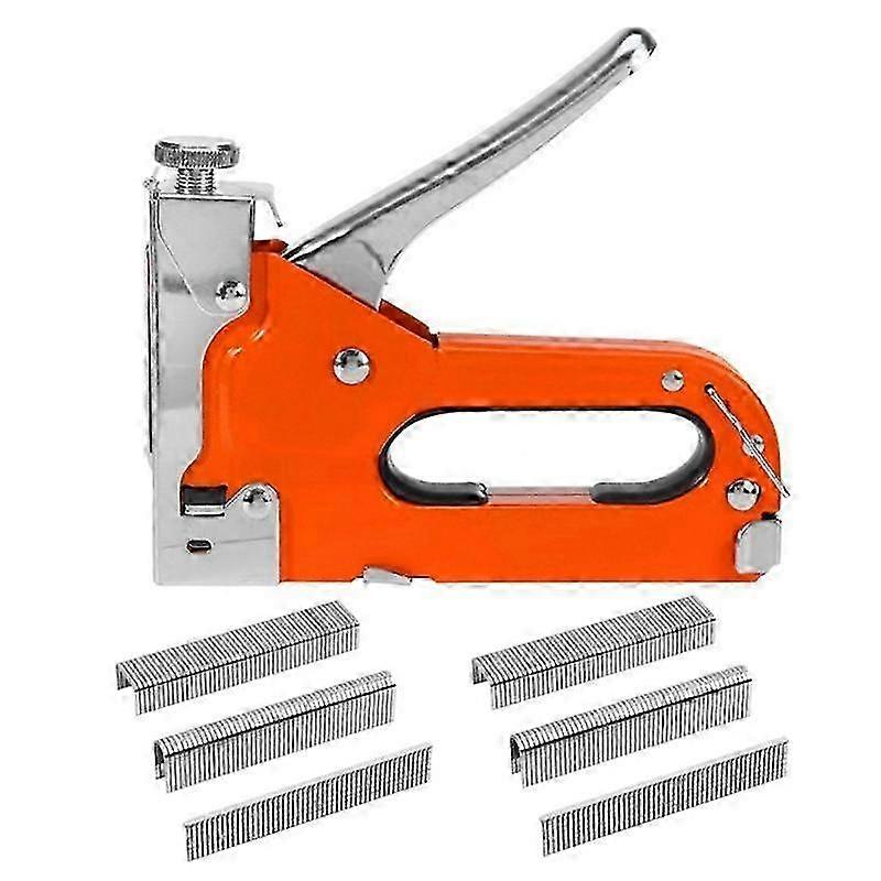 3-In-1 Stapler, with 600 Nails for Wood, Handicrafts, Carpentry, Decorative DIY