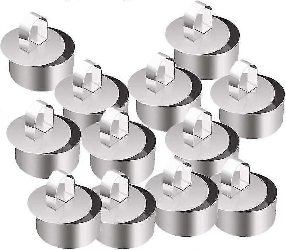 12-Piece Cake Ring Set for Mousse & Pastry Baking