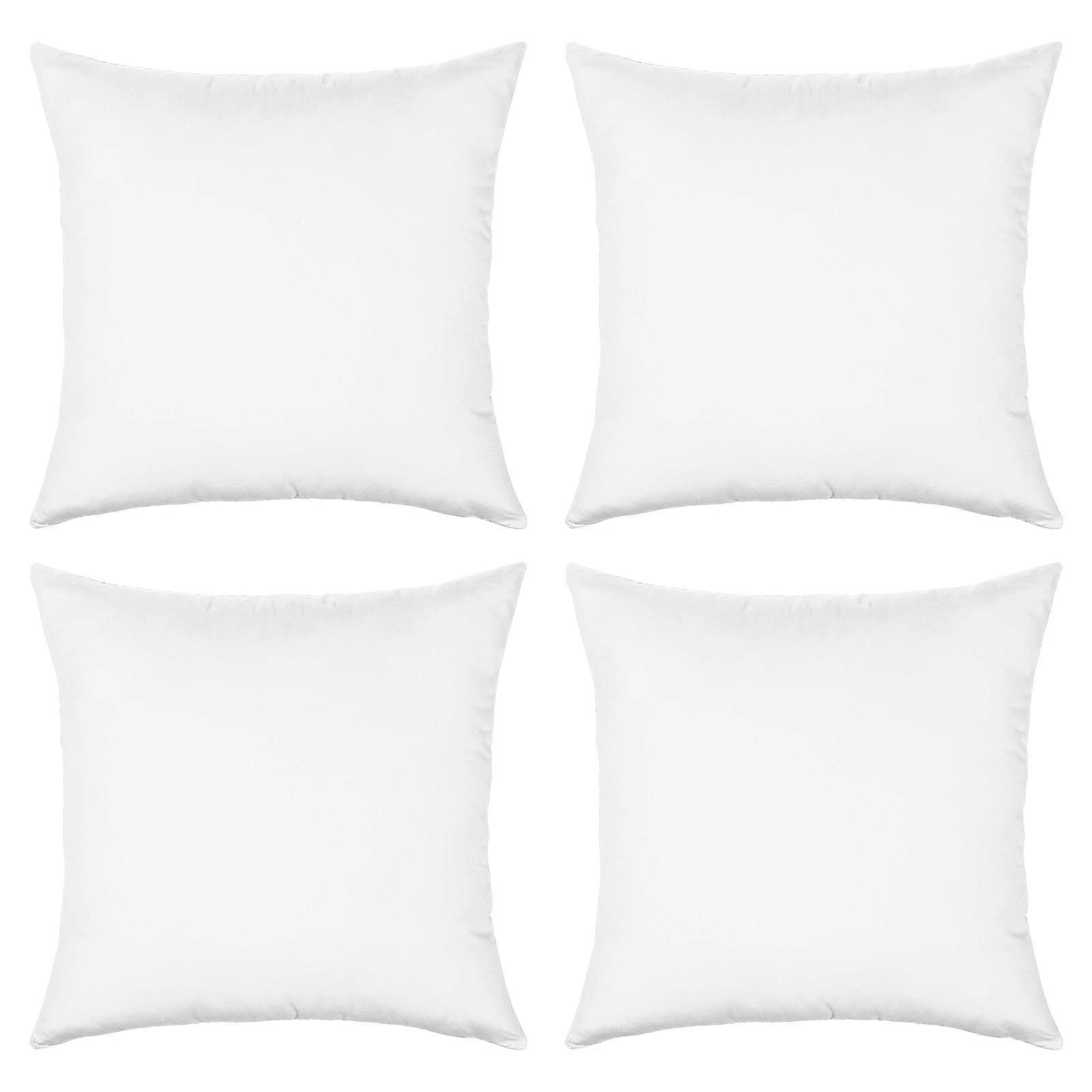 White Sublimation Pillow Covers Set of 4 Heat Transfer Cushion Cases for Holiday DIY Sofa Decor Lightweight and Compact Throw Cushion Covers