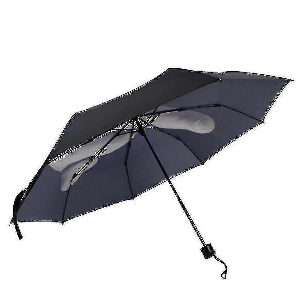2023 Middle Finger Up Design Three-Folding Umbrella: Anti-sun, Rain & Windproof for Europe