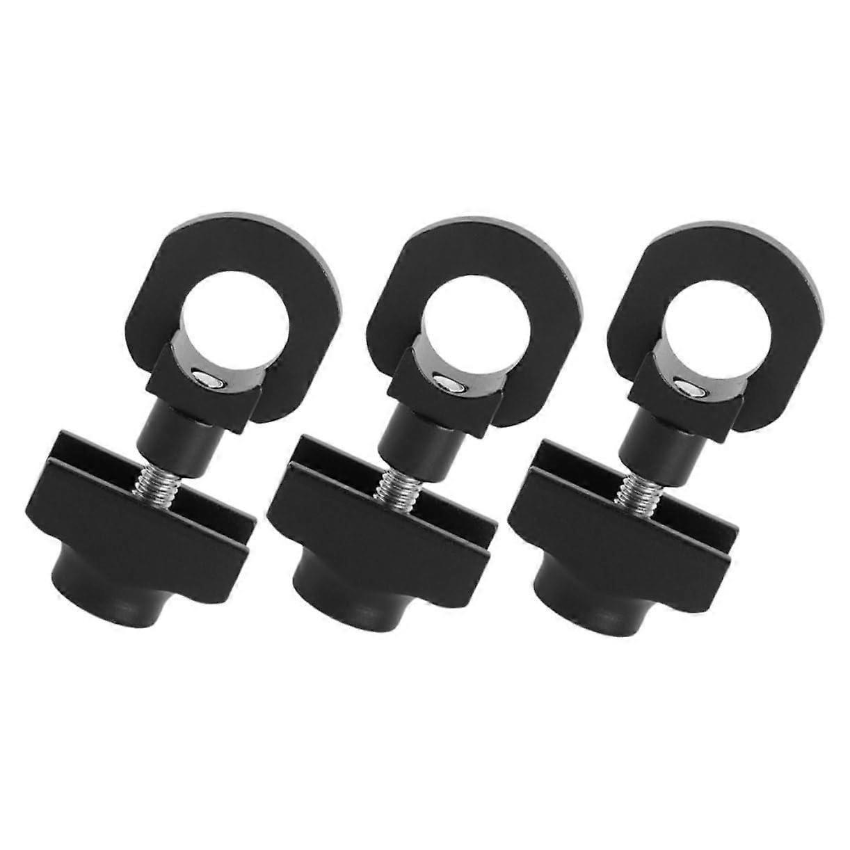Singlespeed Bicycle Chain Adjuster - 3-Piece Black Aluminum Alloy Chain Tensioner for Bike Compatibility