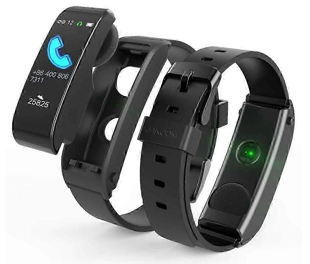 Bluetooth Earphone Wristband with 0.96 OLED Display and Smart Band Support for Various Brands