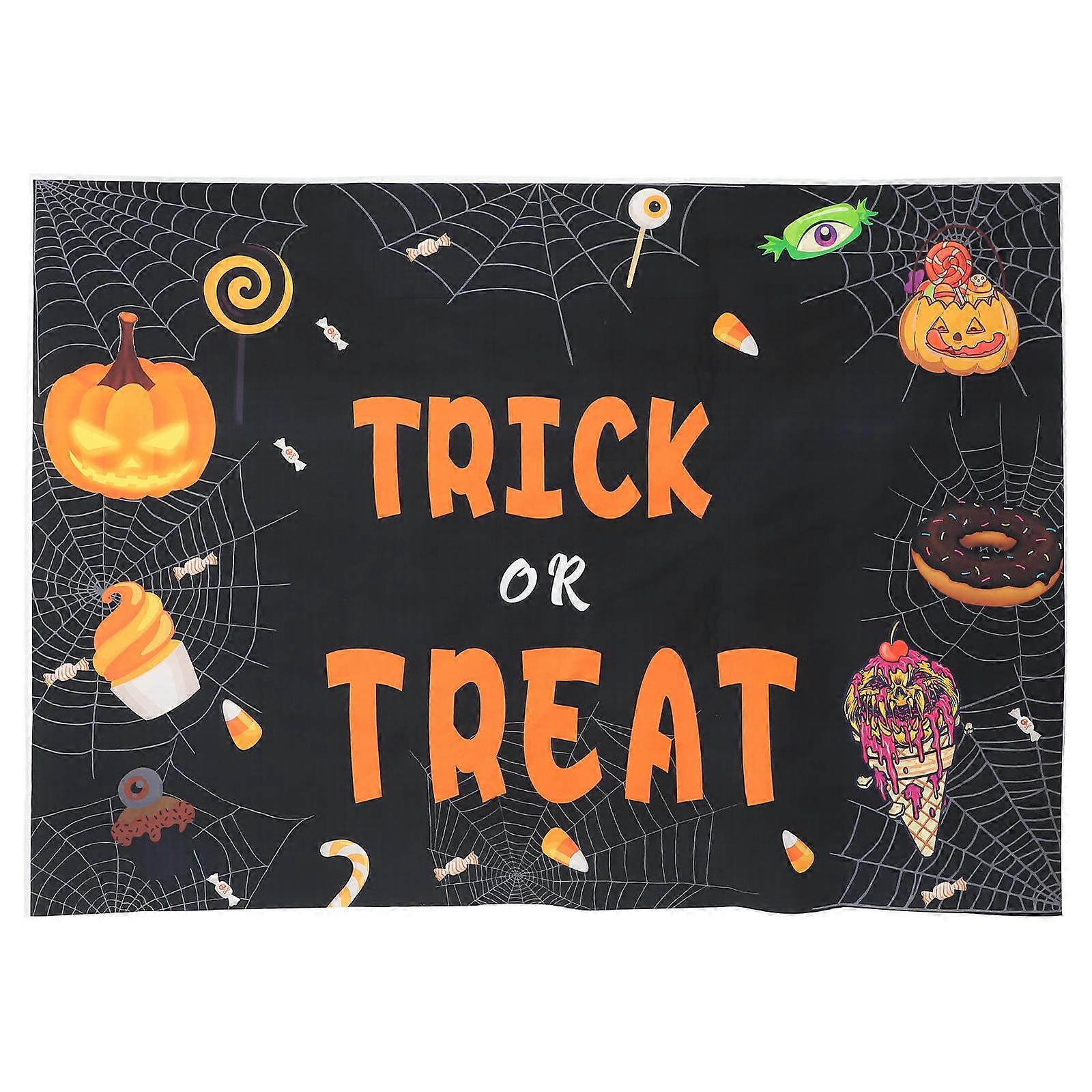 Photo Background Halloween Props for Photoshoot Outdoor Decoration 3D Design Rectangle Shape 1Pcs