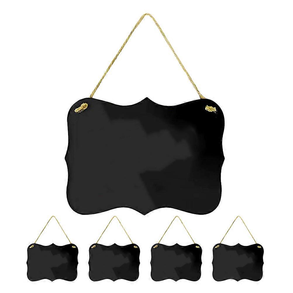Small Chalkboard Message Board For Meeting Room Signage Black Color 5Pack
