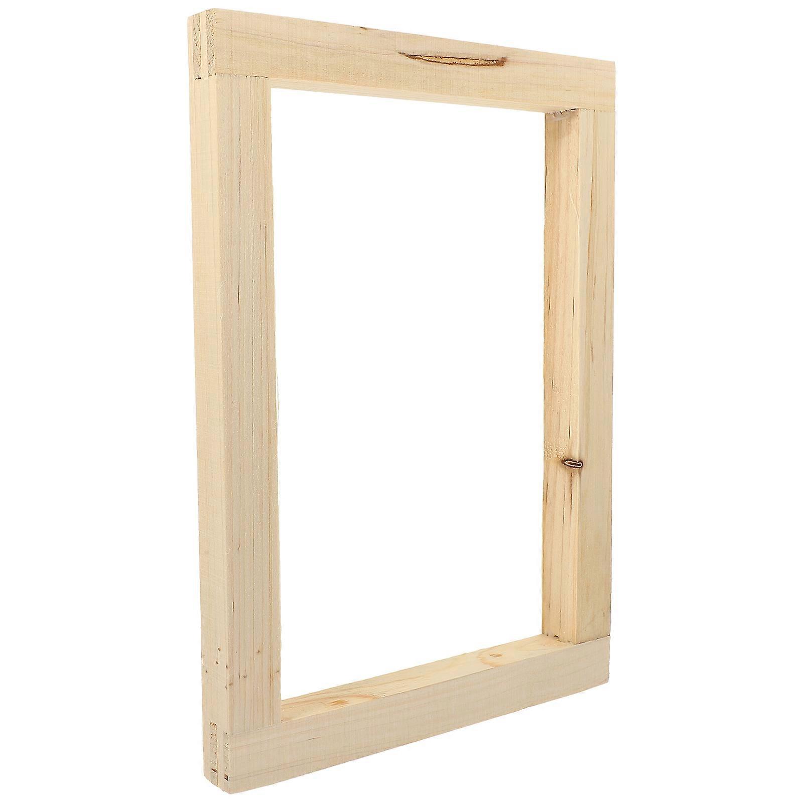 Printing Diy Frame Rectangular for Fabrics Chocolate 30.00X21.00X2.50cm Crafting 1Set
