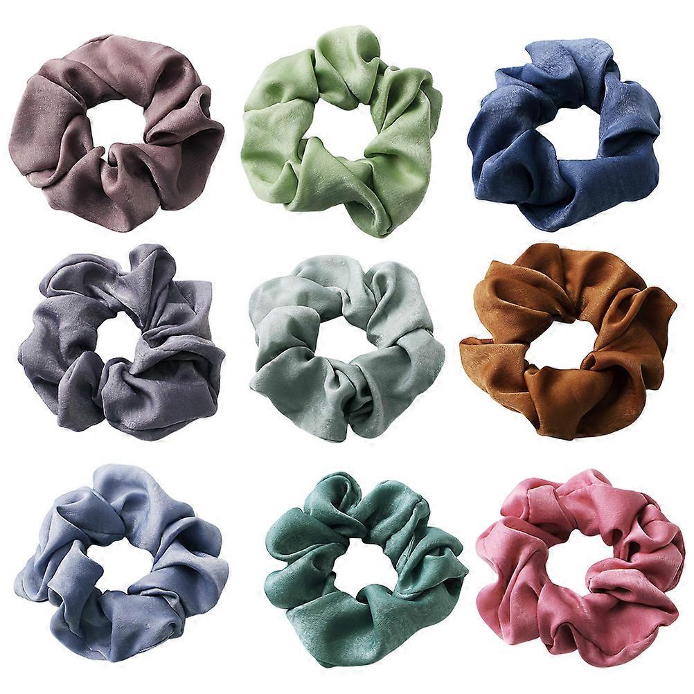 Assorted Color Elastic Ponytail Holders Stylish Hair Rings for Women, Everyday Use Hair Accessories for All Occasions